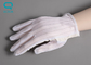 PU Palm Stripe ESD Safe Gloves Polyester For Clean Room