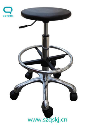 Plastic Five Star Feet Clean Room Blue 430X400mm ESD Lab Stool Chair